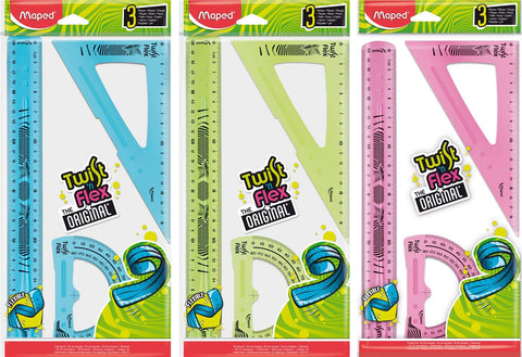 Twist'N Flex 3X Flexible Drawing Ruler Set