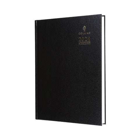 Collins Standard Desk 2024 Diary A5 Day to a Page Business Diary (Appointments) - Business Planner and Organiser - January to December 2024 Diary - Daily - Black - A53.99-24