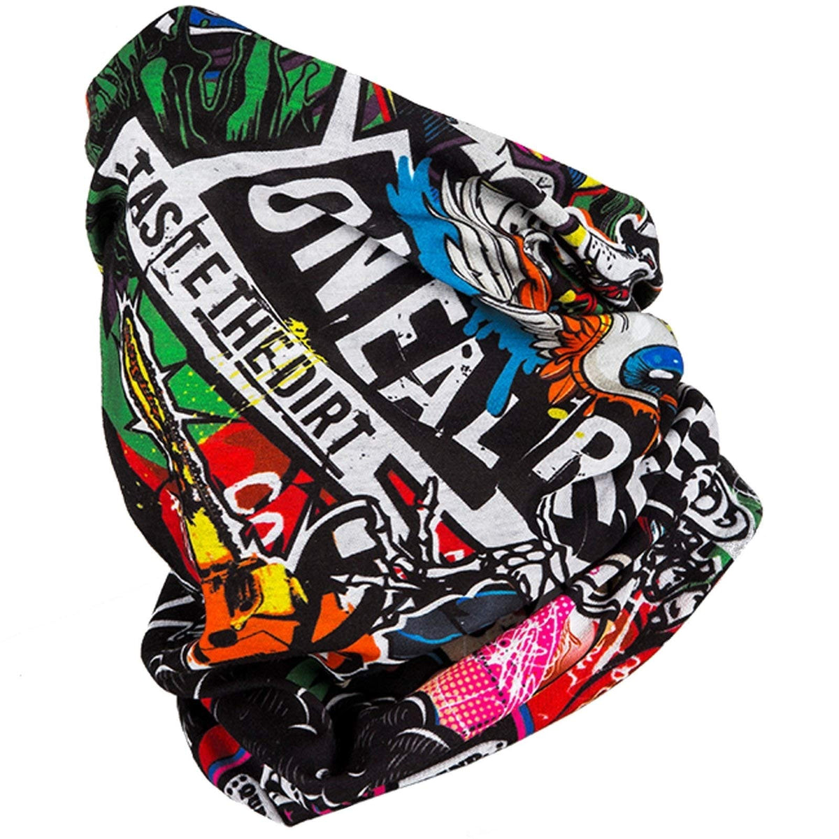 O'Neal | Neckerchief Tubular Scarf | mountain bike motocross enduro motorbike | unseamed, for a better wearing comfort, elastic fabric | Neckwarmer | Adult | Black Multi | one Size