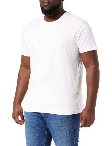 GANT Men's REG Tonal Shield SS T-Shirt, Eggshell, L