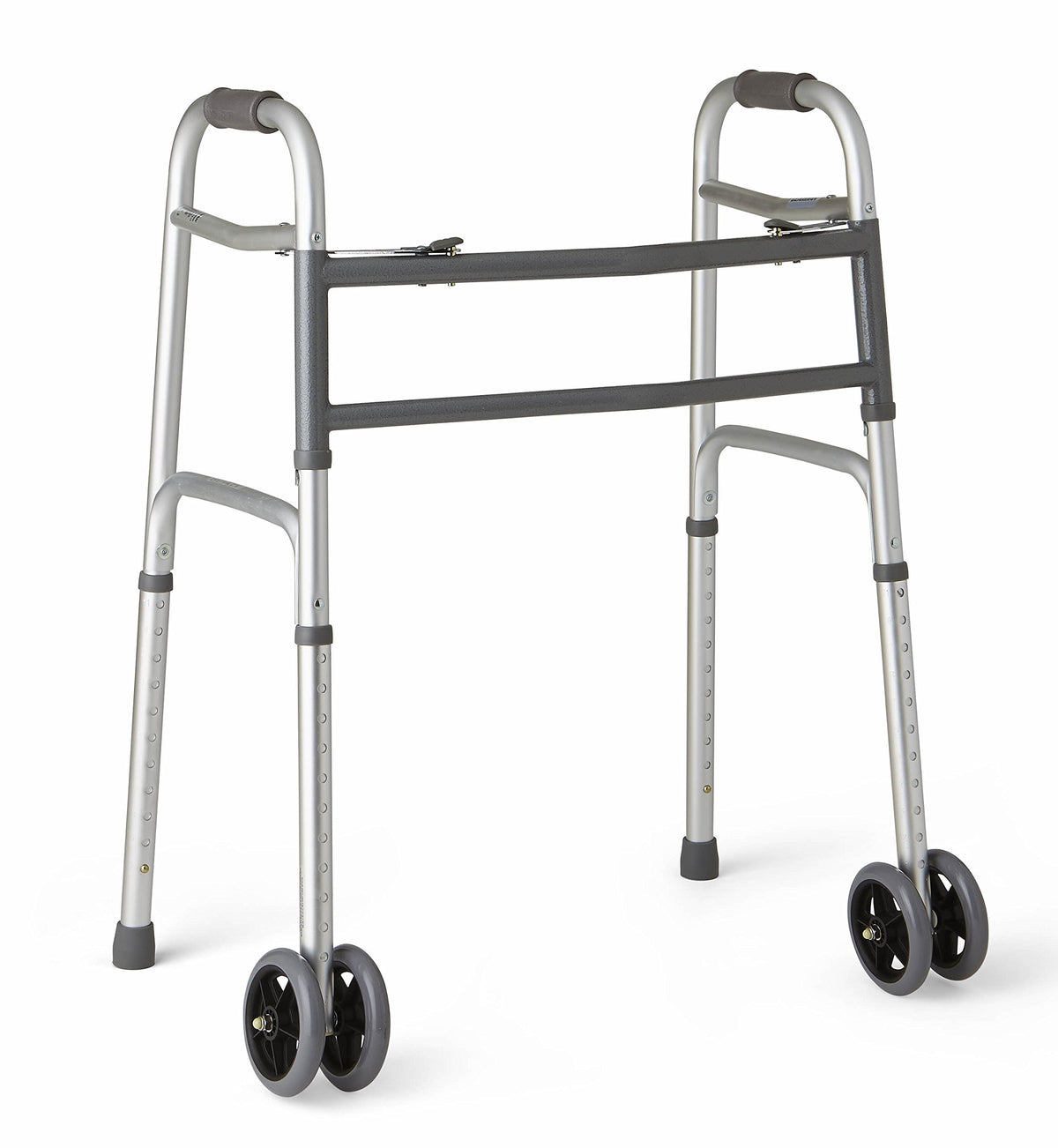 Medline Heavy-Duty Bariatric Folding Walker with 5ÃƒÆ’Ã†â€™Ãƒâ€šÃ‚Â¢ÃƒÆ’Ã‚Â¢ÃƒÂ¢Ã¢â€šÂ¬Ã…Â¡Ãƒâ€šÃ‚Â¬ÃƒÆ’Ã¢â‚¬Å¡Ãƒâ€šÃ‚Â Wheels and Durable Handles, 500 lb. Weight Capacity