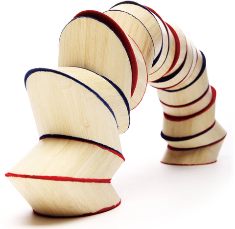 Award Winning Hape Totter Tower Blocks Toddler Bamboo Stacking Set