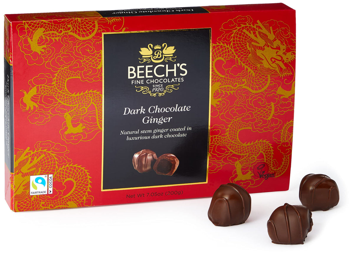 Beech's Fine Chocolate Dark Chocolate Ginger, 200 g
