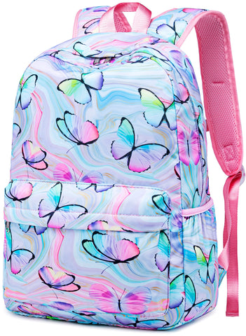 CAMTOP Preschool Backpack for Kids Girls Small Backpacks Purse Kindergarten School Bookbags for School Travel (Age 2-9 Years,Butterfly Printing)