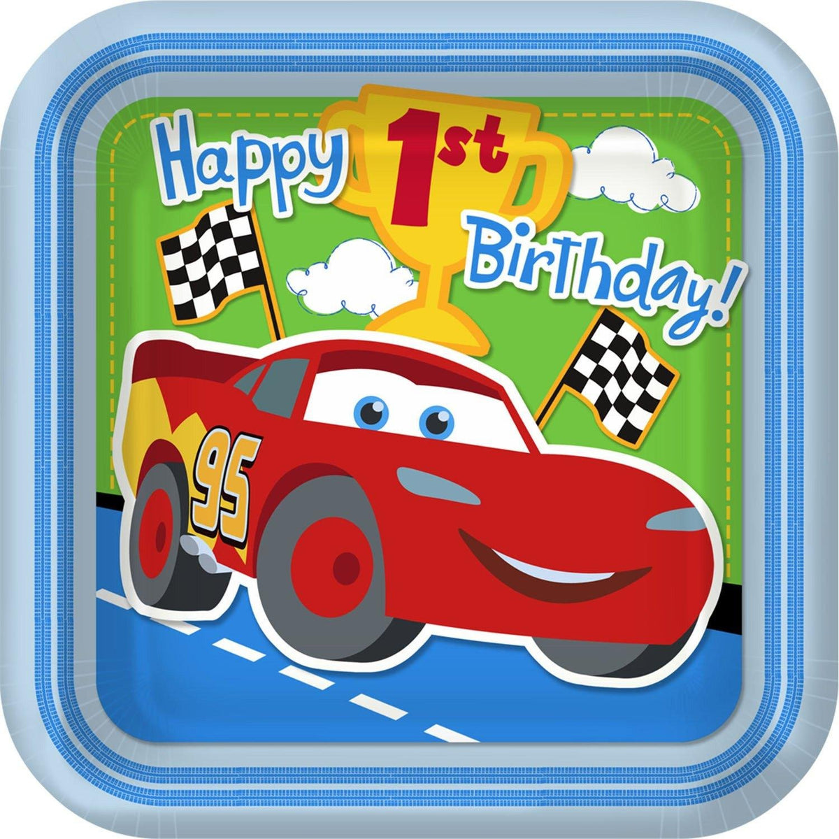 1st Birthday Champ Cars Birthday Party Dinner Plates by Hallmark