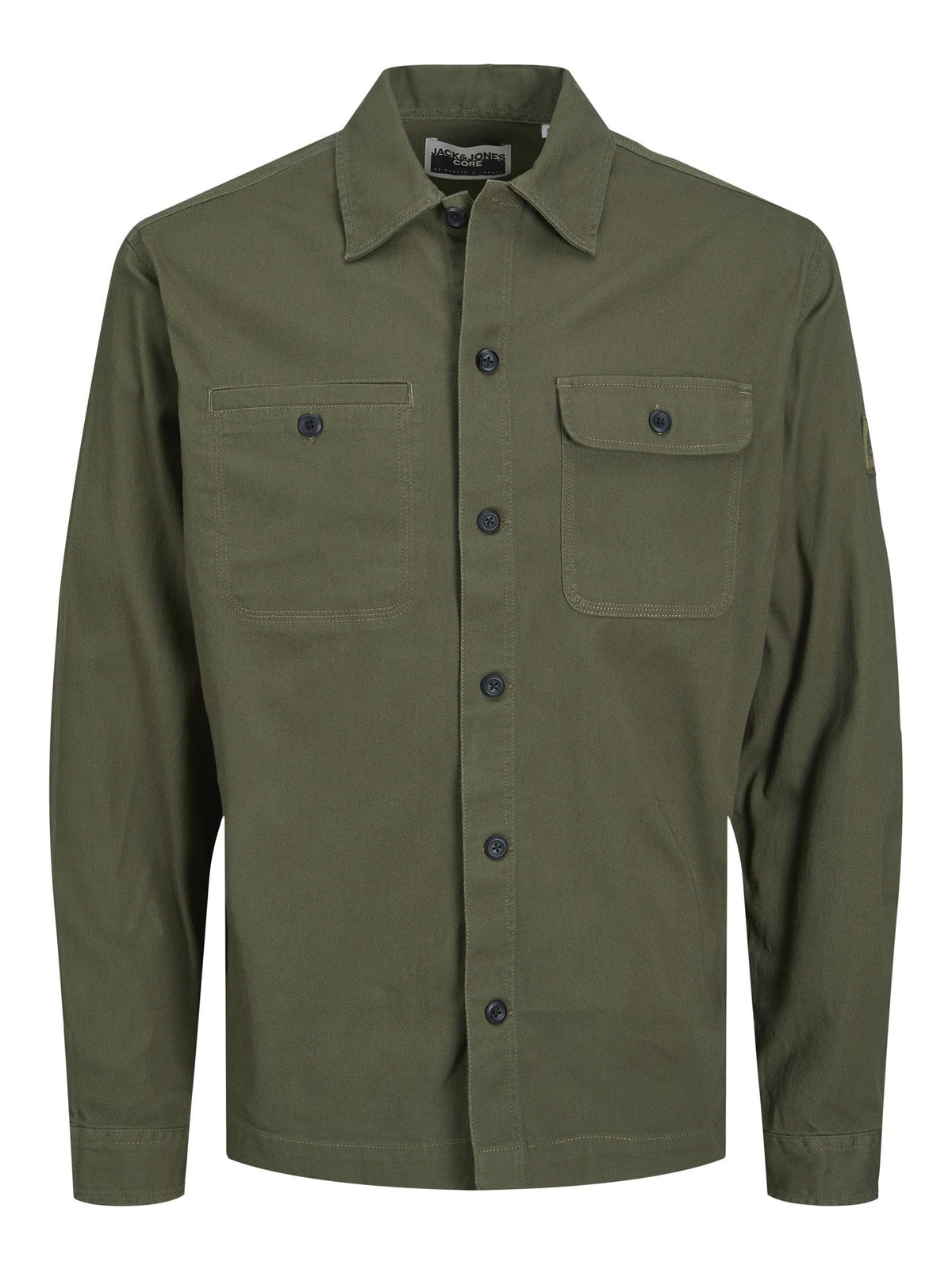 JACK & JONES Men's Jcoclassic Ben Overshirt Ls Relaxed Noos Polo Shirt, Olive Night, XL
