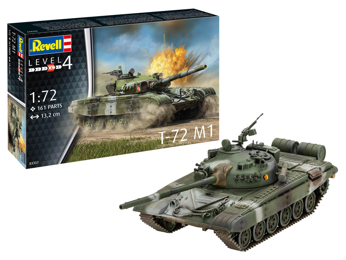 Revell 03357 T-72 M1 Tank 1:72 Scale Unbuilt/Unpainted Plastic Model Kit