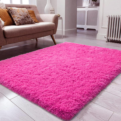 Ompaa Fluffy Area Rugs Super Soft Fluffy Rug for Bedroom Living Room 90 x 150 cm Large Plush Rug for Playroom Kids Room Classroom Dining Room Decoration Floor Rug