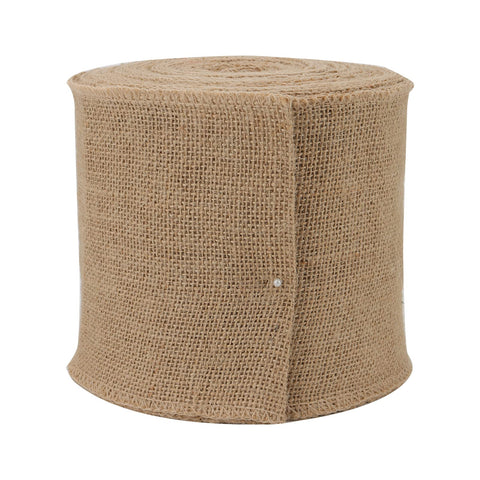 JOIKIT 15cm x 20m Natural Hessian Roll, Hessian Fabric Roll, Woven Jute Fabric Burlap Table Runner for Arts, Crafts, Decorative Collages