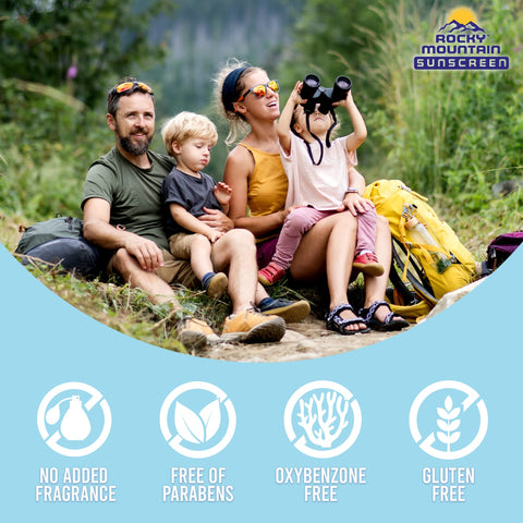 Rocky Mountain Sunscreen SPF 50 16 oz | Broad Spectrum UVA/UVB Protection | Hawaii 104 Reef Act Compliant (Oxybenzone & Octinoxate Free) | Water Resistant 80 Min. | Fragrance Free With Pump (16 Fl Oz)