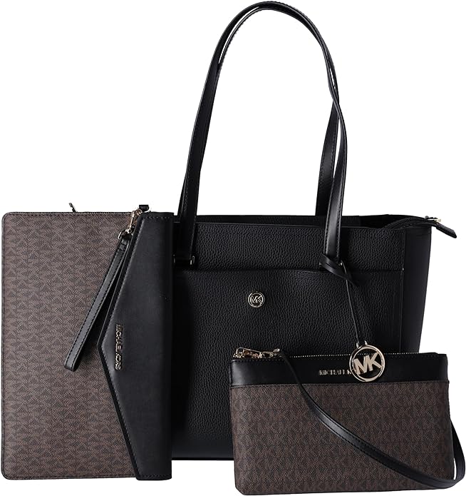 Michael Kors MICHAEL Michael Kors Maisie Large Pebbled Leather 3-IN-1 Tote Bag bundled Purse Hook