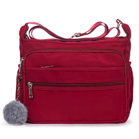 RFID Anti Thief Women's Shoulder Bags Casual Handbag Travel Bag Messenger Cross Body Nylon Bags ?Two Sizes & 5 Colors