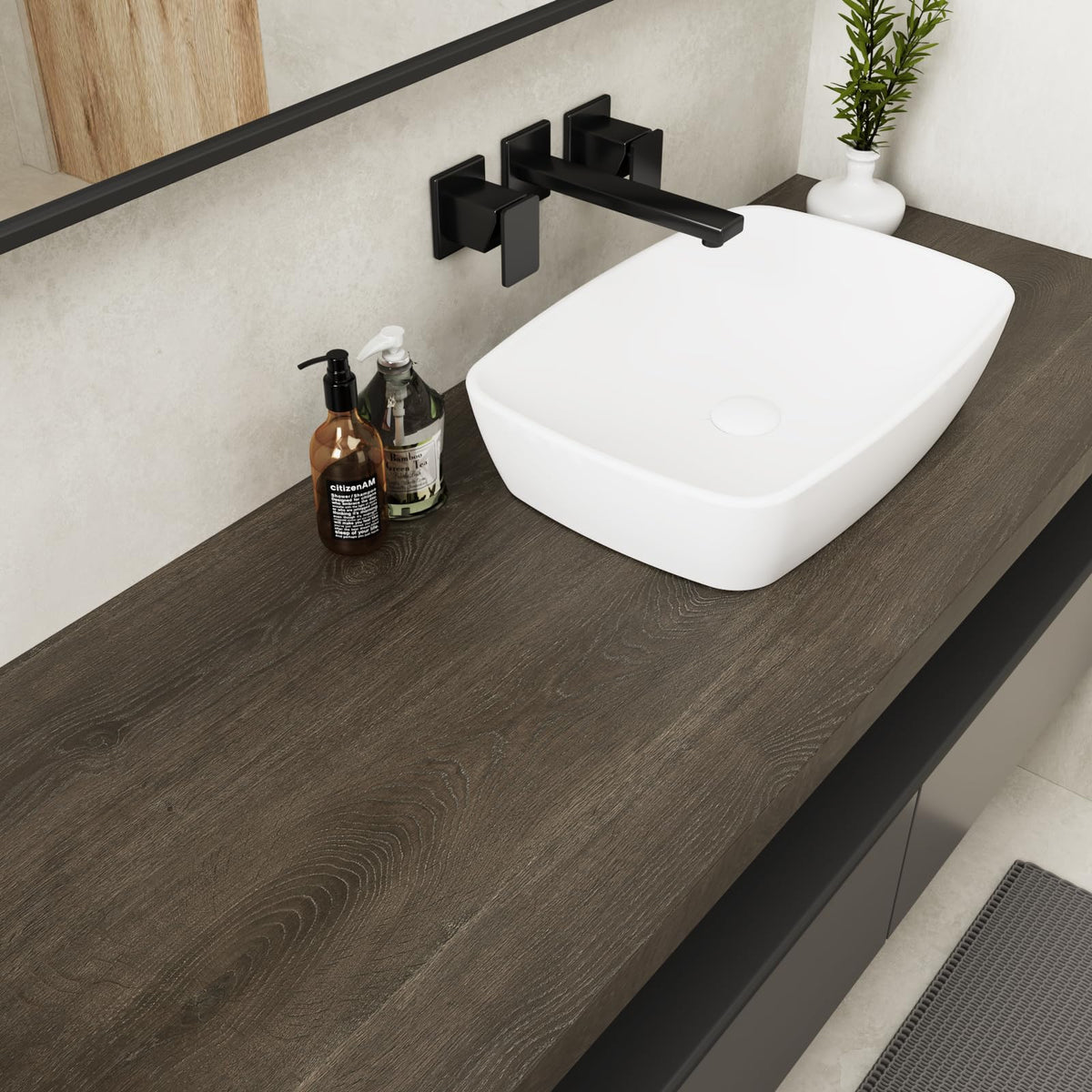 VaryPaper Dark Brown Wood Effect Peel and Stick Wallpaper 40cmx200cm Wood Effect Sticky Back Plastic Vinyl Wrap for Kitchen Cupboards Thick Wood Contact Paper for Countertops Tabletops Furniture Wrap