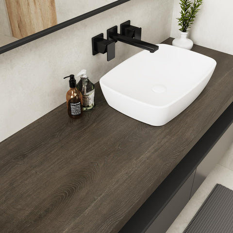 VaryPaper Dark Brown Wood Effect Peel and Stick Wallpaper 40cmx200cm Wood Effect Sticky Back Plastic Vinyl Wrap for Kitchen Cupboards Thick Wood Contact Paper for Countertops Tabletops Furniture Wrap