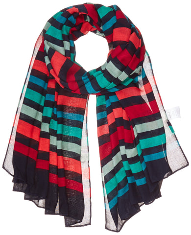 Kipling DE (Apparel) Women's Viscose Scarf Scarf, Multicoloured (Spicy Stripes 21m), One size (Manufacturer size: 1)