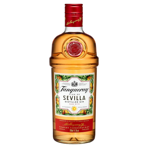 Tanqueray Flor De Sevilla Gin | 41.3% vol | 70cl | Zesty | Citrus & Orange Gin | Flavoured Gin with Seville Orange & Gin Botanicals | Enjoy in a Gin Glass with Ice & Tonic