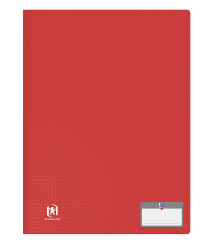 OXFORD Memphis A4 Document Folder 80 Pockets / 40 Pockets Polypropylene Cover Red
