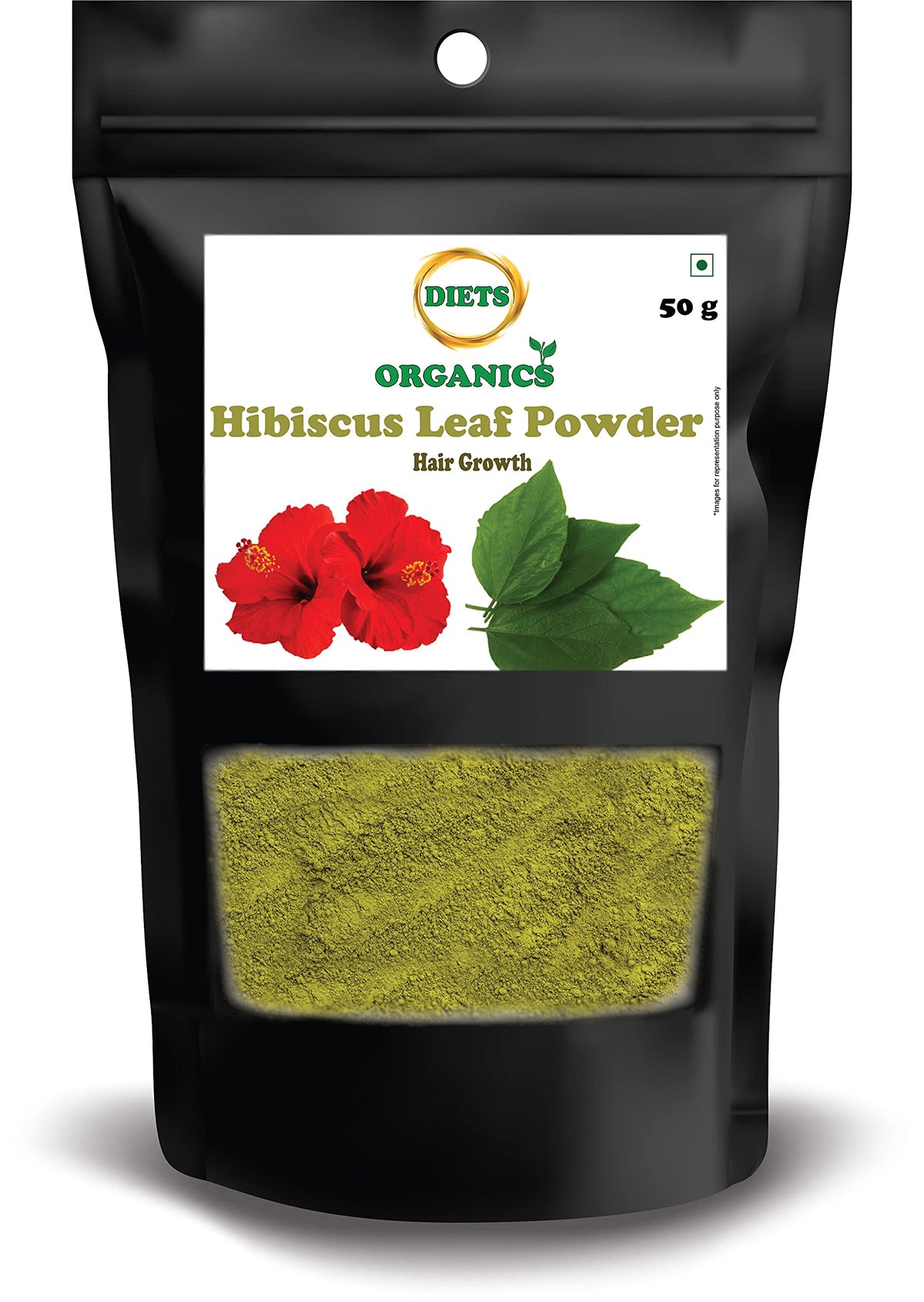 DIETS ORGANICS Hibiscus leaf powder for hair care-50G