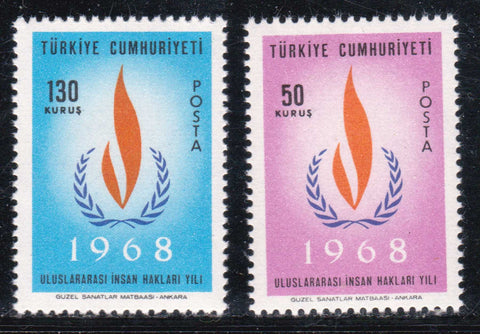International Year of Human Rights Turkey Postage Stamps