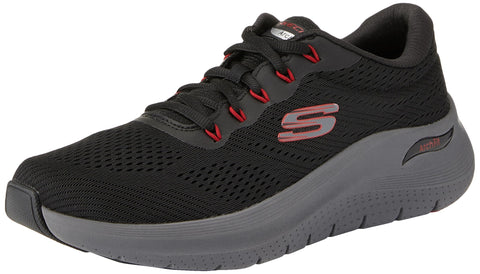 Skechers Men's Arch Fit 2.0 Sport, Black Mesh Synthetic, 12 US
