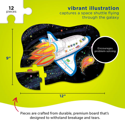 Crocodile Creek - Blast Off - Mini Jigsaw Puzzle, 12 Piece, for Kids Ages 2 Years & UpÃƒÆ’Ã‚Â¢ÃƒÂ¢Ã¢â‚¬Å¡Ã‚Â¬Ãƒâ€šÃ‚Â¦
