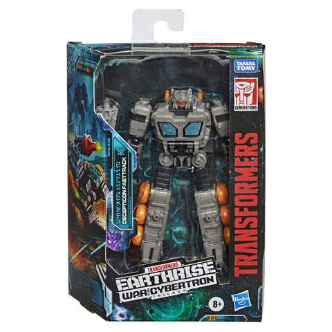Transformers Toys Generations War for Cybertron: Earthrise Deluxe WFC-E35 Decepticon Fasttrack Modulator Figure - Kids Ages 8 and Up, 5.5-inch