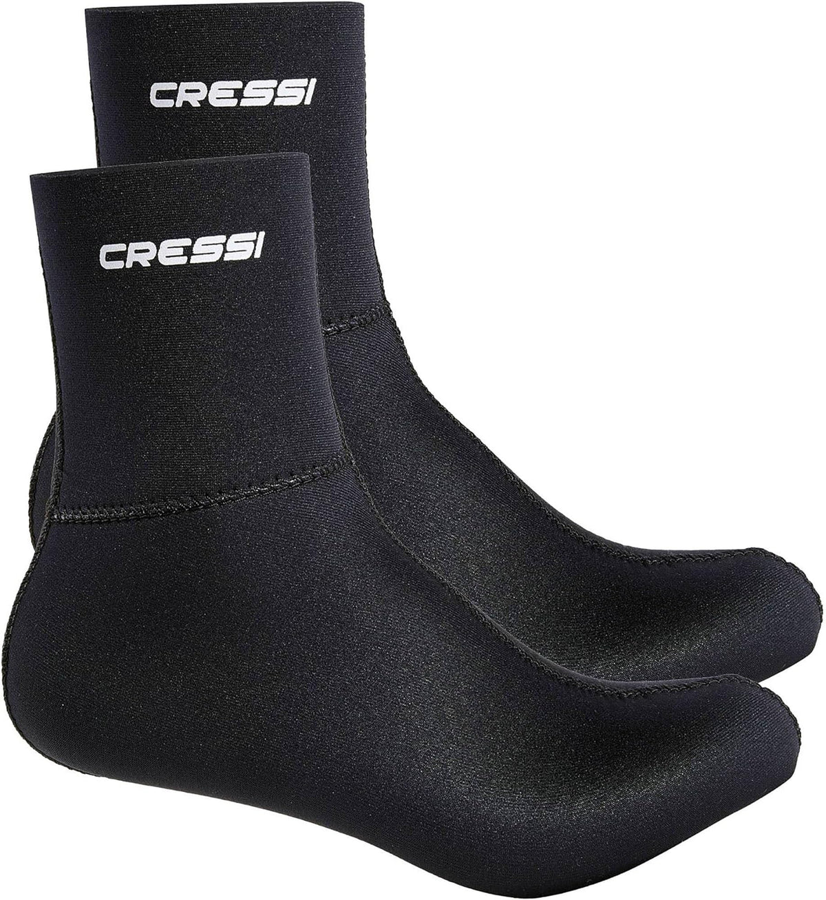 Cressi Unisex Adult Black Neoprene Socks Resilient 5mm Ultra Stretch Diving Socks - Black, XS (36/37)