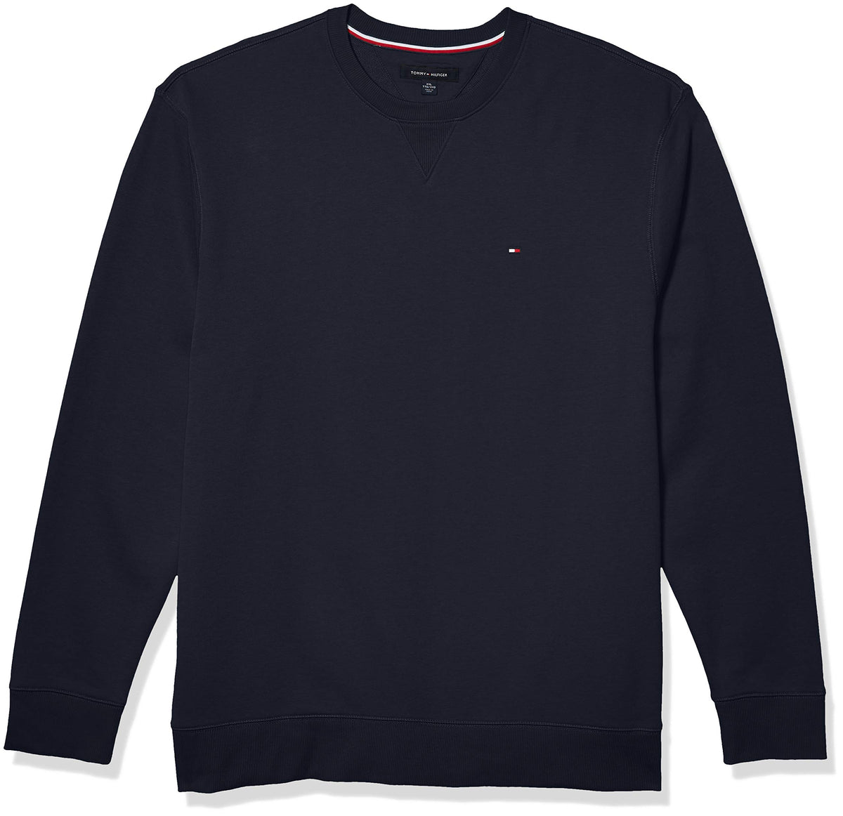 Tommy Hilfiger Men's Plain Crewneck Sweatshirt, Sky Captain, MD