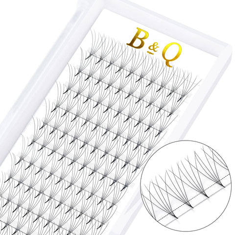 Premade Fans Eyelash Extensions 5D-D-0.07-15 Premade Volume Eyelash Extensions Pointed Base Fans 0.07 Premade Volume Fans C D Curl (5D-D-0.07,15 mm)