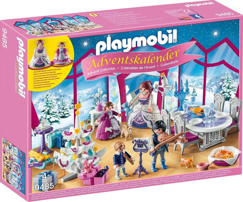 Playmobil 9485 Advent Calendar - Christmas Ball with Rotating Platform, collectable toy for kids, fun imaginative role play, playset suitable for children ages 4+