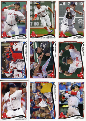 2014 Topps Baseball Cards - Boston Redsox - Team Set