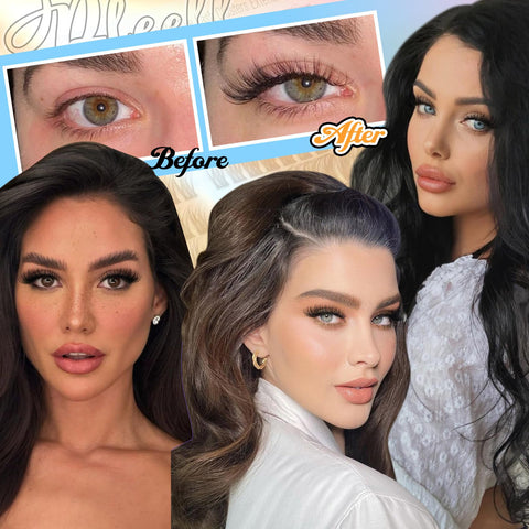 Wispy Lash Clusters Natural Eyelash Extension 252Pcs Individual Lashes Clusters D Curl Fluffy Eyelashes Extensions 10-16MM Cat Eye Cluster Lashes by Pleell