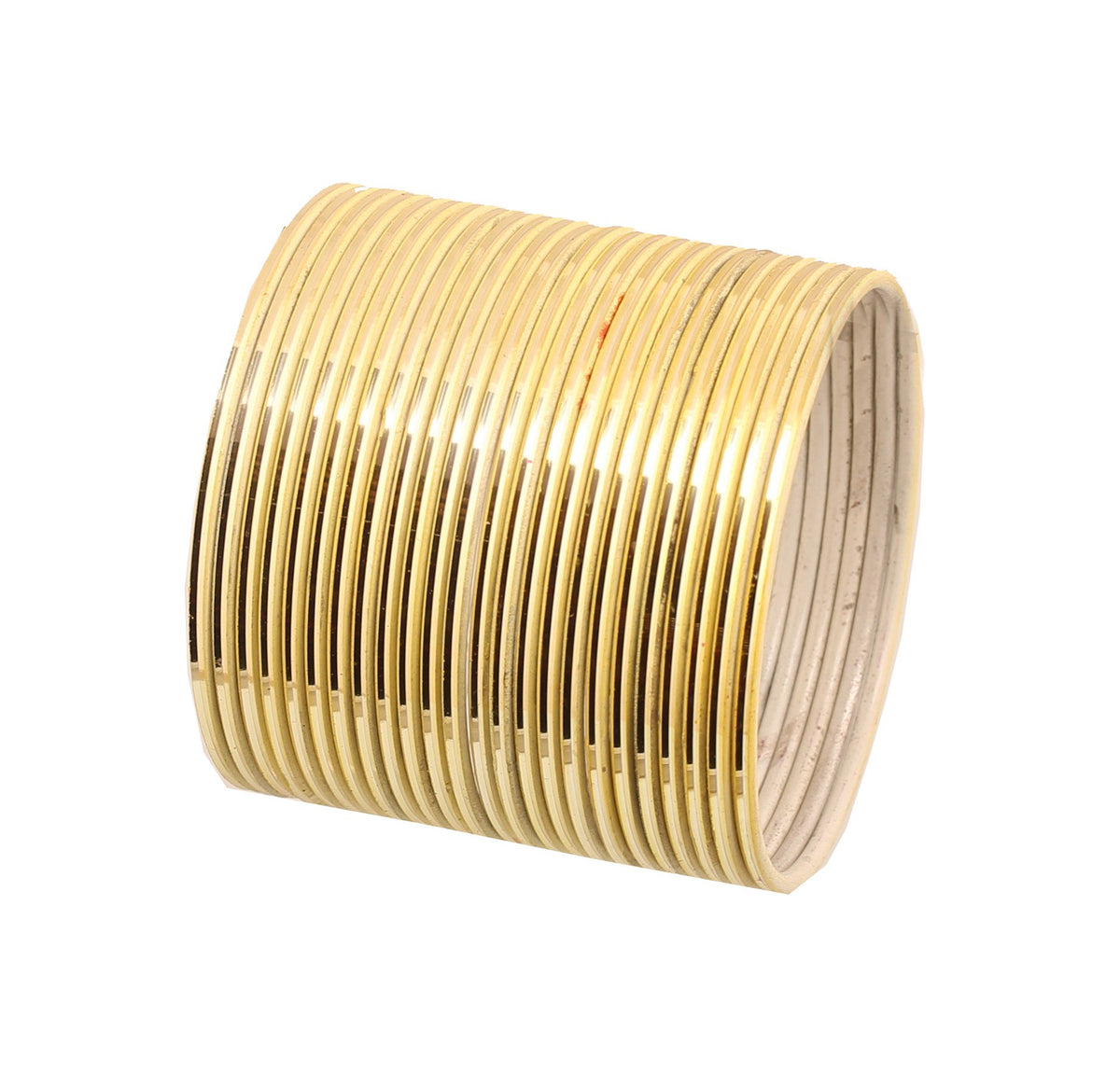 Touchstone "Colorful Bangle Collection Modern Look Beautiful Beige Textured Color Wrist Filler Indian Bollywood Thin Designer Jewelry Metal Bangle Bracelets For Women. Set Of 24.