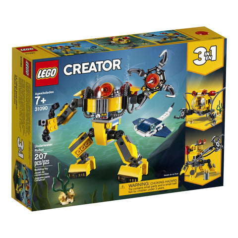 LEGO Creator 3in1 Underwater Robot 31090 Building Kit (207 Pieces)