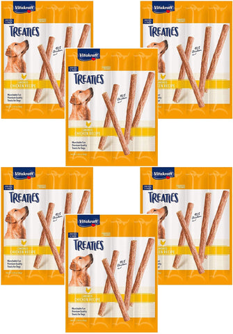 Vitakraft 24 Pack of Treaties for Dogs, Smoked Chicken Recipe, Munchable Treat Sticks