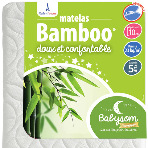 Babysom Baby Mattresses, Foam, White, 60x120x10 cm