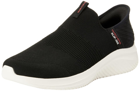Skechers Men's Ultra Flex 3.0 Smooth Step Hands Free Slip-Ins Loafer, Black, 8 M US