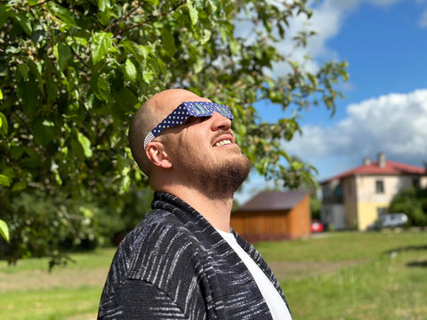 Solar Eclipse Glasses (2 pack) ISO 12312-2 Compliant, AAS Recognized, Safe Shades for Direct Sun Viewing of April 8, 2024 Total Solar Eclipse.
