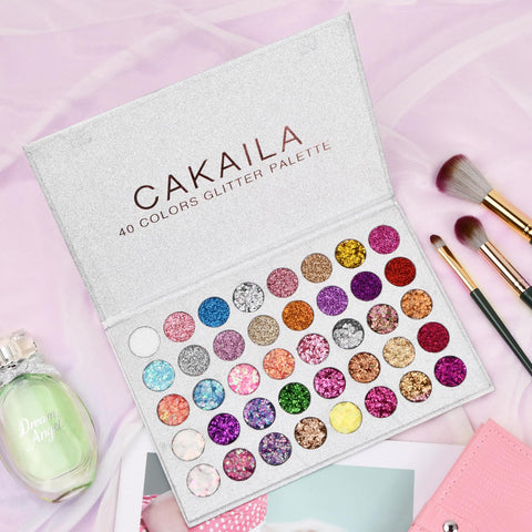 Bezavea Eyeshadow Palette Makeup Set, 40 Colors Eyeshadow Palette Makeup, 40 Blendable Shades with Highly Pigmented Glitters, Shimmers for Day or Night Looks, Neon Eyeshadow Makeup Palette