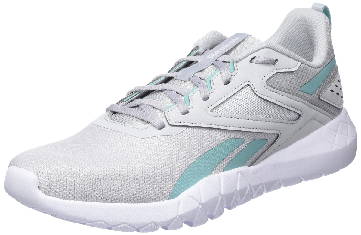 Reebok Men's Trainer Sneakers, Pure Grey 2 Semi Classic Teal FTWR White, 8.5