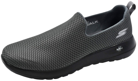Skechers Men's Go Max-Athletic Air Mesh Slip on Walking Shoe, Charcoal/Black, 9