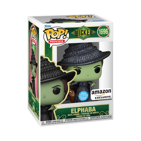 Funko POP! Movies: Wicked - Elphaba - Glitter - Amazon Exclusive - Collectable Vinyl Figure - Gift Idea - Official Merchandise - Toys for Kids & Adults - Movies Fans - Model Figure for Collectors