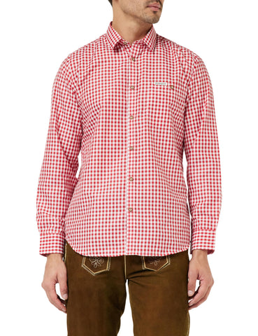 Stockerpoint Men's Campos3 Trachtenhemden, Red (Red), L