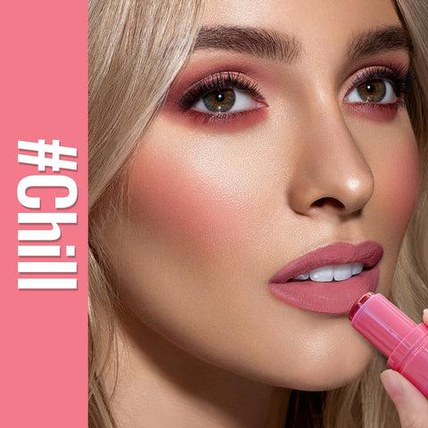Erinde Cooling Water Jelly Tint, Jelly Blush Stick, Sheer Lip & Cheek Stain, Buildable Watercolor Finish, Multi-Use Matte Blush Lip Tinted Makeup, Waterproof Long Lasting Lip Gloss, Red