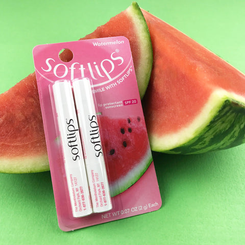 Softlips Lip Protectant SPF 20 Watermelon 0.07 oz, 2-Count (Pack of 6)