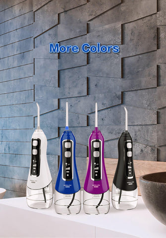 Generic Water Flosser Teeth Pick, V580 6 Modes 320ML Rechargeable Portable Water Flosser Cordless Water Jet Teeth Cleaner., White