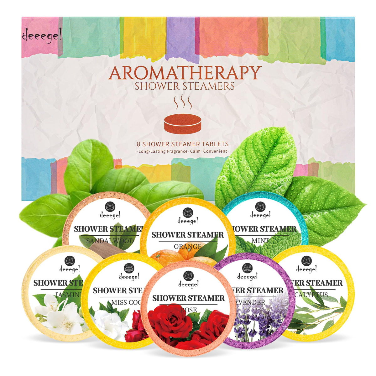 Shower Steamers Aromatherapy Gifts Set Pack of 8 Shower Bath Bombs Tablets with Essential Oils for Home SPA, Self Care Relaxation Birthday Christmas Gift for Women and Men Who Have EverythingÃƒÆ’Ã‚Â¢ÃƒÂ¢Ã¢â‚¬Å¡Ã‚Â¬Ãƒâ€šÃ‚Â¦