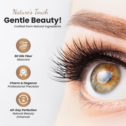 24 Hour Long Lasting Mascara Black Volume and Length - Professional Waterproof Mascara for Evening Looks, Everyday Use - Telescopic Mascara Waterproof Ideal for Natural Lashes