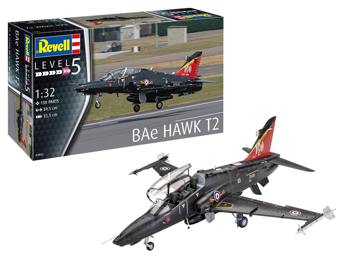 Revell 03852 Plastic Model Kit BAe Hawk T2, Unvarnished