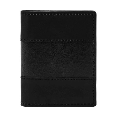 Fossil Men's Everett Leather Bifold Card Case Wallet, Black, (Model: ML4399001)